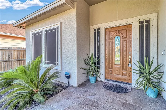 a view of a entryway door of the house