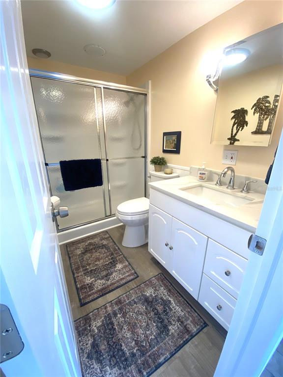 6618 Oregon Street Bradenton, FL 34207 - Photo 27 of 43 a bathroom with a toilet a sink and a mirror