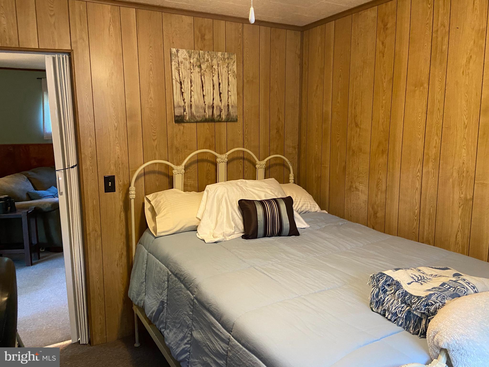 100 Bubbling Spring Road Yellow Spring, WV 26865 - Photo 10 of 26 a bedroom with a bed and a mirror