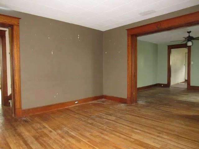 a view of an empty room