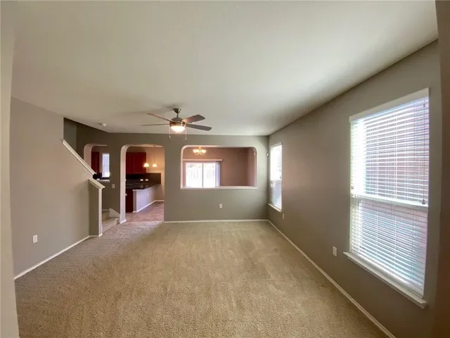 a view of livingroom and window