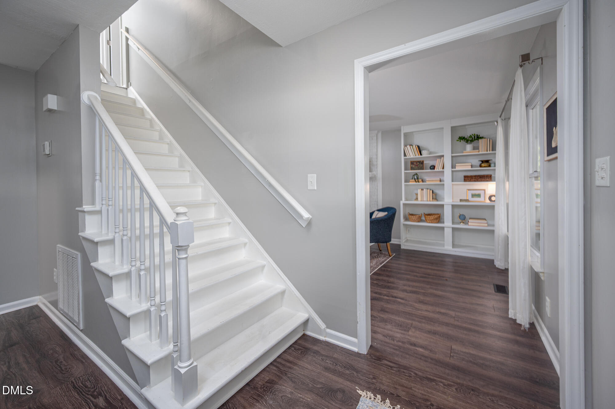 132 Hudson Hills Road Pittsboro, NC 27312 - Photo 22 of 43 a view of a hallway with wooden floor and entryway