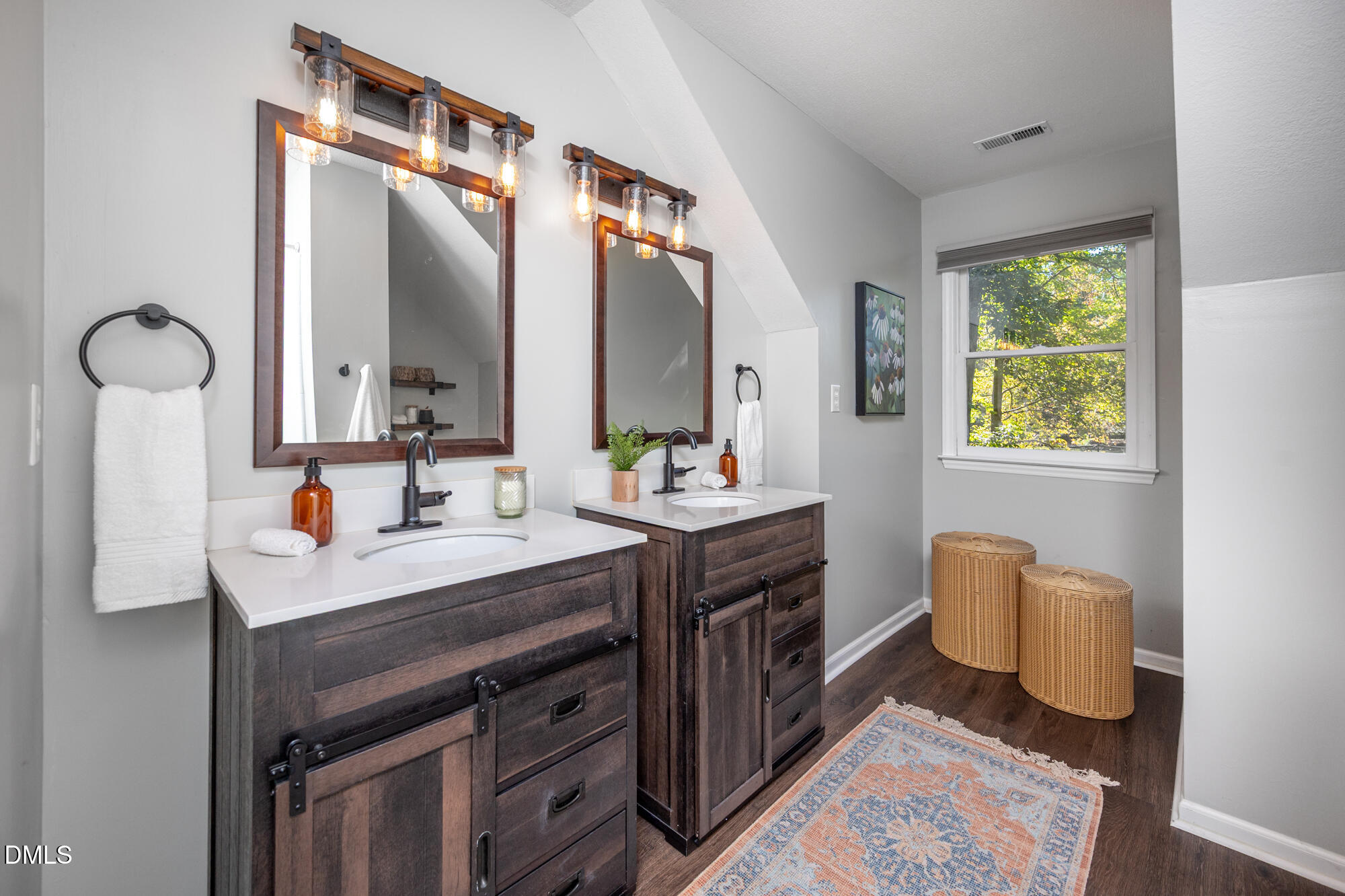 132 Hudson Hills Road Pittsboro, NC 27312 - Photo 26 of 43 a bathroom with a sink and a mirror