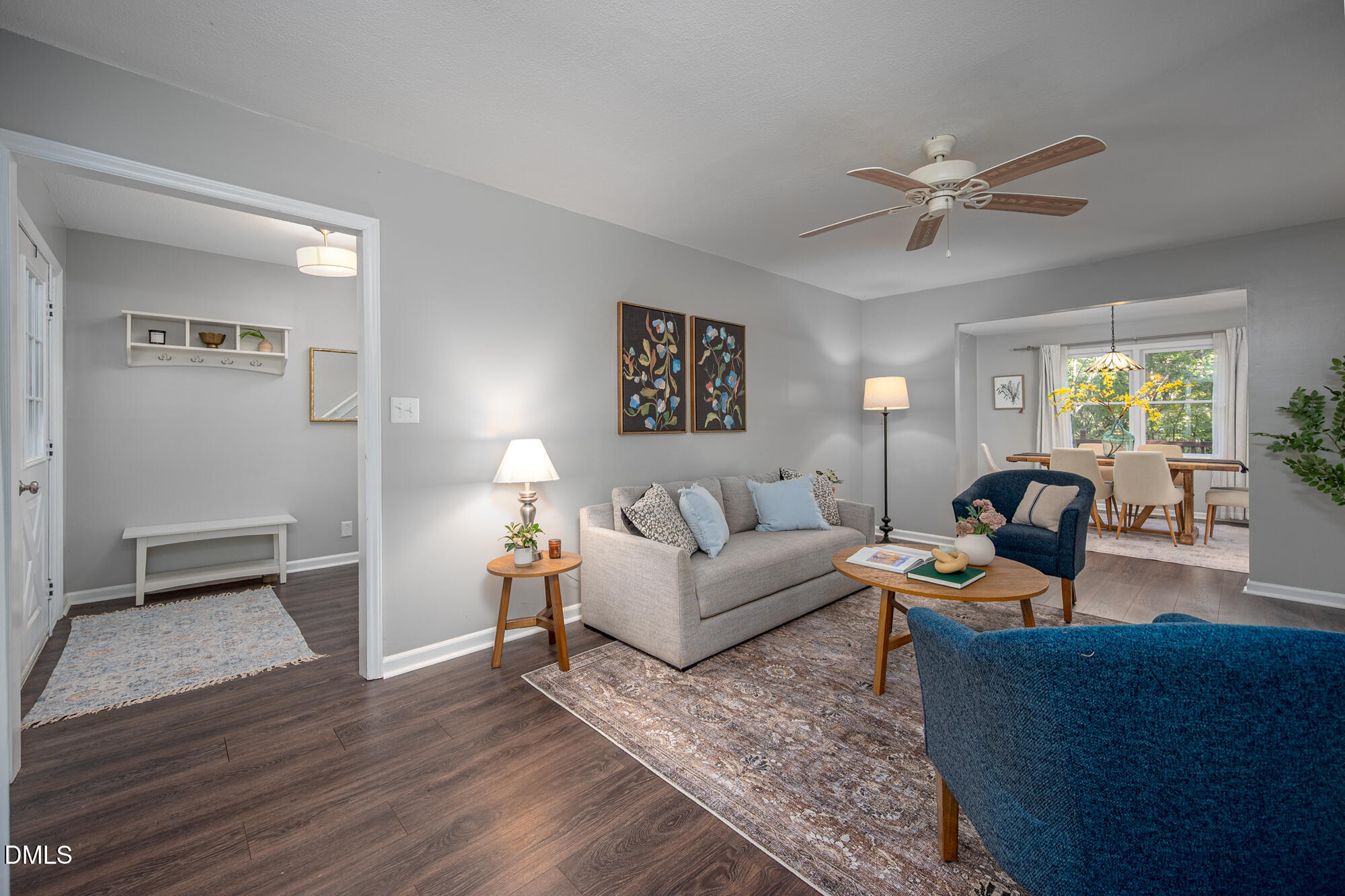 132 Hudson Hills Road Pittsboro, NC 27312 - Photo 2 of 43 a living room with furniture and a wooden floor