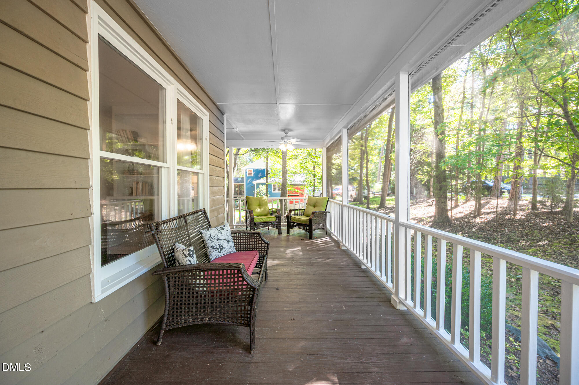 132 Hudson Hills Road Pittsboro, NC 27312 - Photo 38 of 43 a view of a balcony with couch