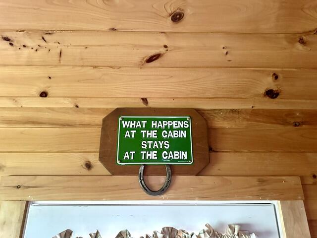 156 Hussey Road Parsonsfield, ME 04047 - Photo 24 of 25 24. Livingroom - Camp Sign