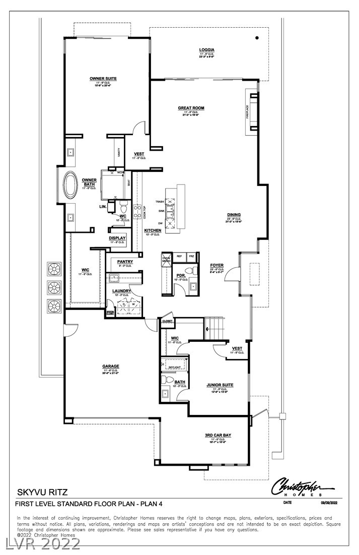 512 Overlook Rim Drive Henderson, NV 89012 - Photo 4 of 25 Blackline of Residence 5 Plan 4 second floor.
