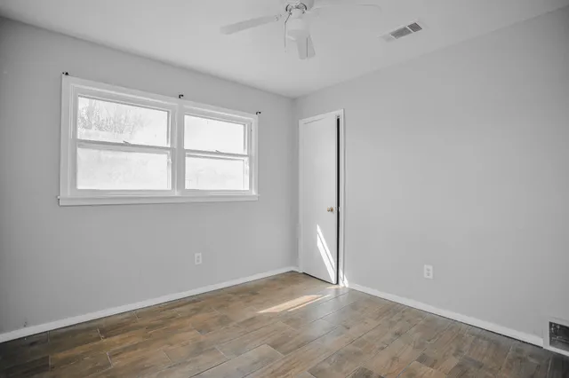 a backyard of a house