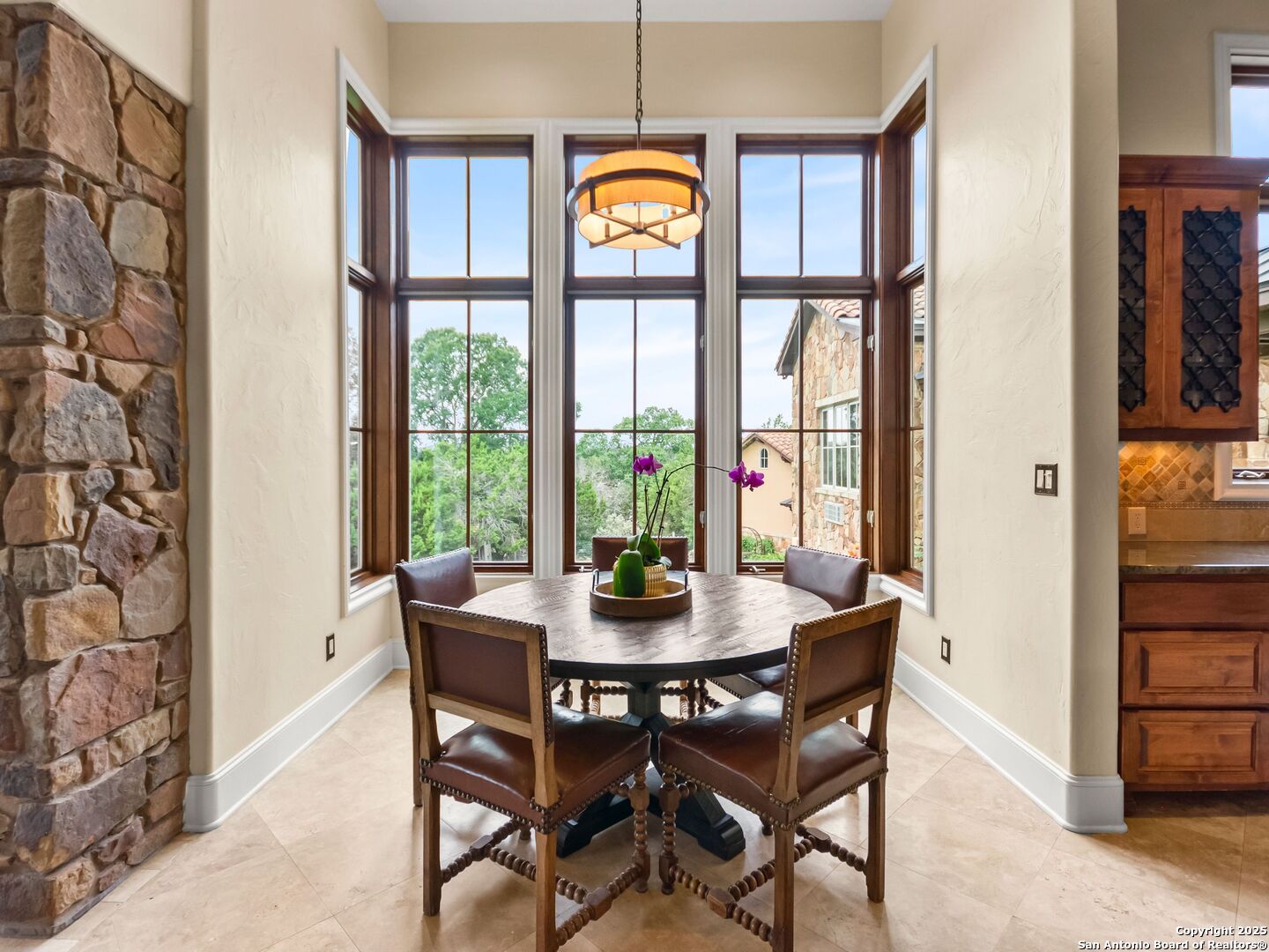 103 Castle Rock Boerne, TX 78006 - Photo 29 of 99 a view of a dining room with furniture window and outside view
