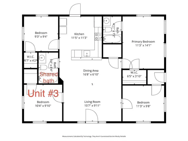 $750 | 107 South Crawford Street, Unit 3, Denton, TX 76205