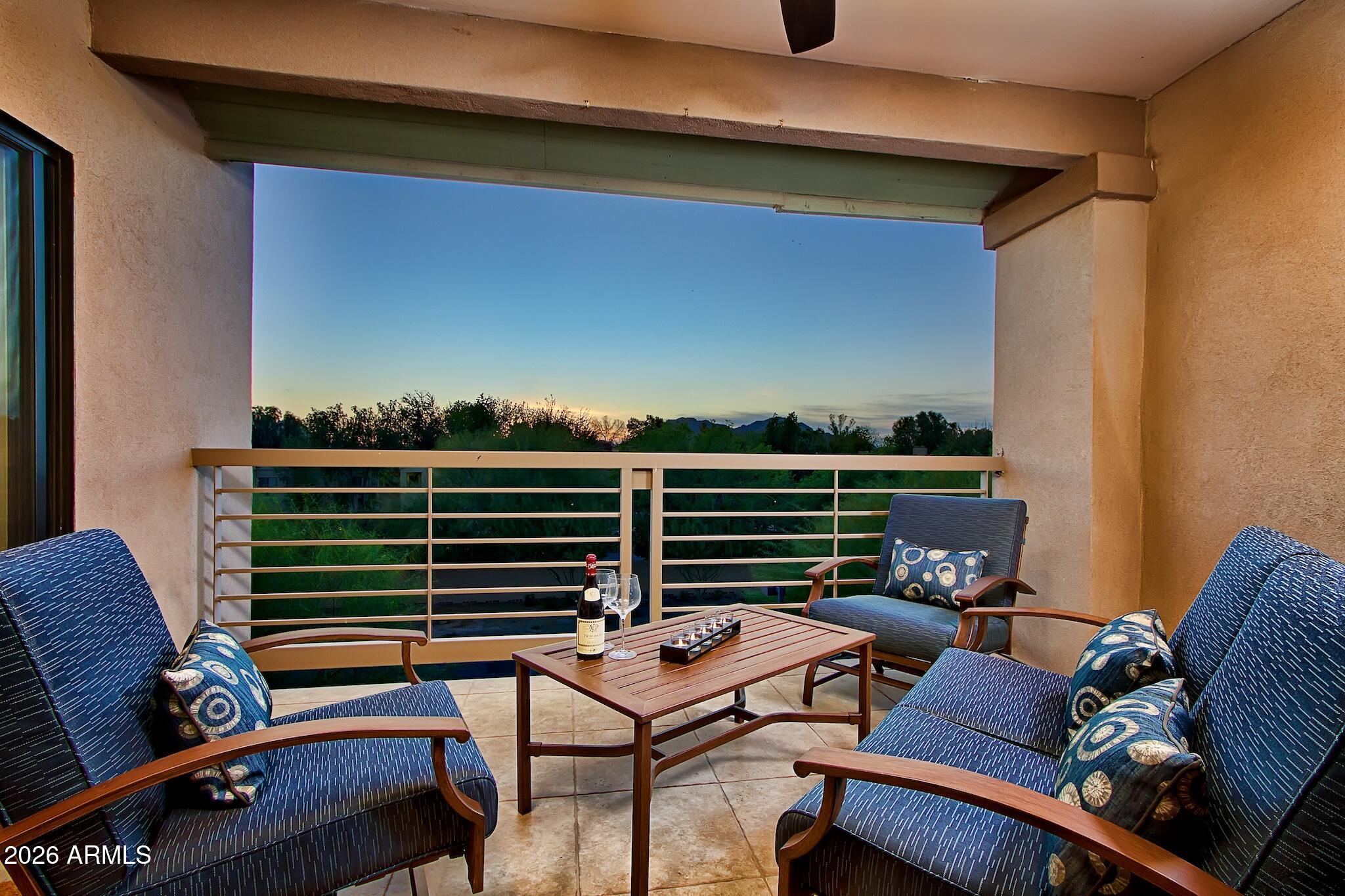 7609 East Indian Bend Road, Unit 3002 Scottsdale, AZ 85250 - Photo 10 of 19 a terrace view with sitting space