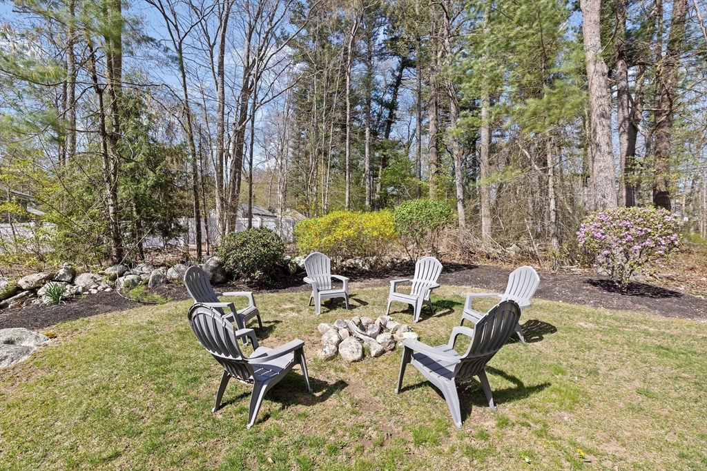 47 Deborah Road Hanover, MA 02339 - Photo 21 of 22 a view of a backyard with furniture