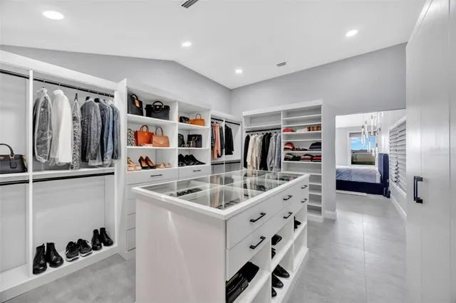 a view of a door and chair in a room