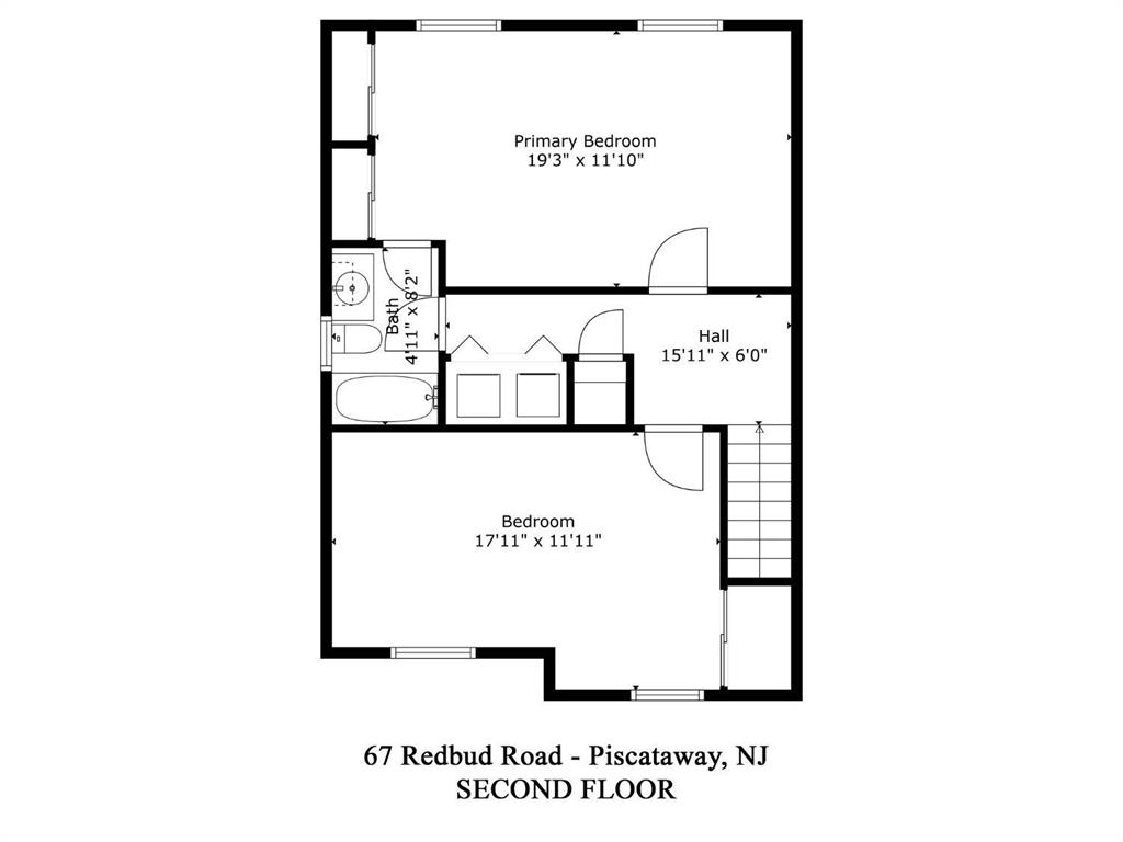67 Redbud Road Piscataway, NJ 08854 - Photo 23 of 23 a picture of a wall with a white wall