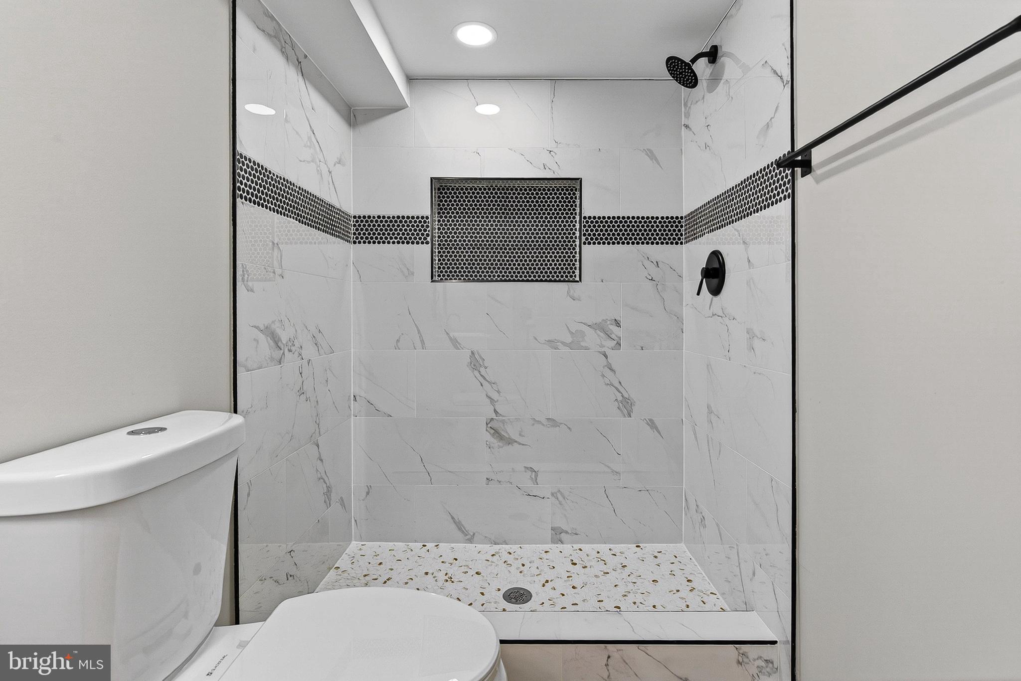 1725 East Oliver Street Baltimore, MD 21213 - Photo 25 of 30 a bathroom with a toilet and a shower