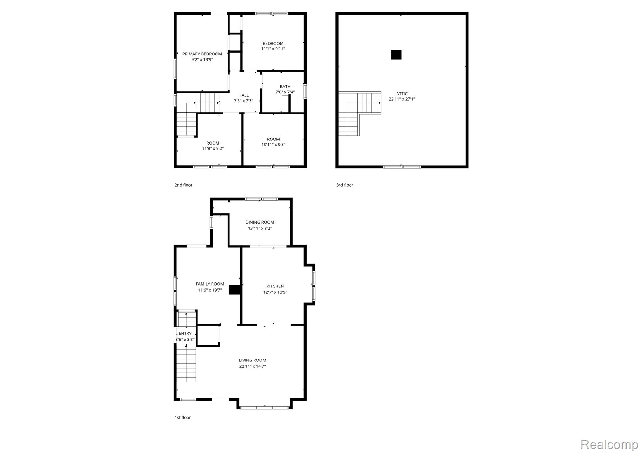 4624 Pacific Street Detroit, MI 48204 - Photo 39 of 39 View of floor plan / room layout