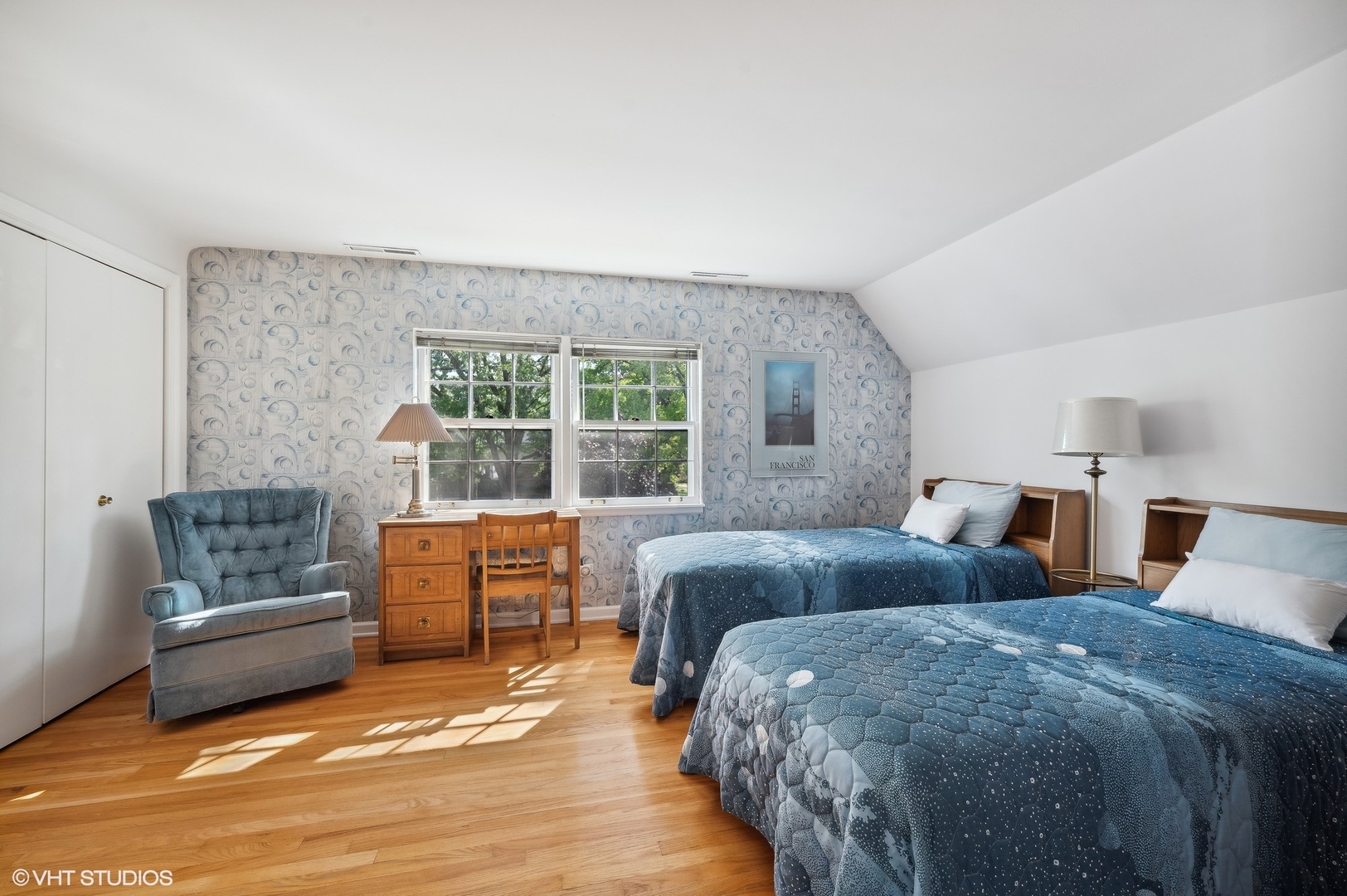 1404 Sequoia Trail Glenview, IL 60025 - Photo 31 of 46 a bedroom with two beds and a window