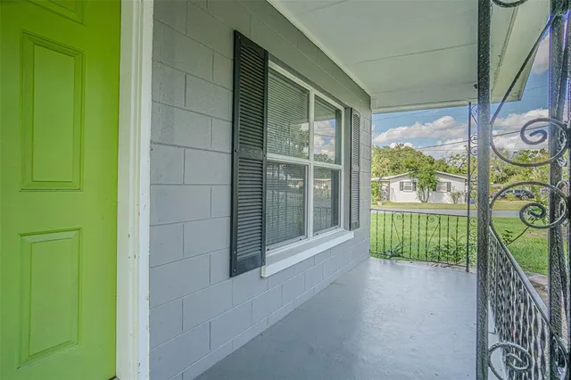 a view of backyard and window