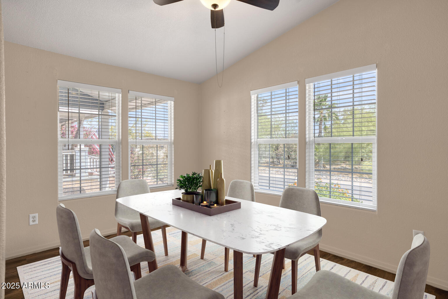 1706 East John Cabot Road Phoenix, AZ 85022 - Photo 11 of 26 a view of a dining room with furniture window and outside view