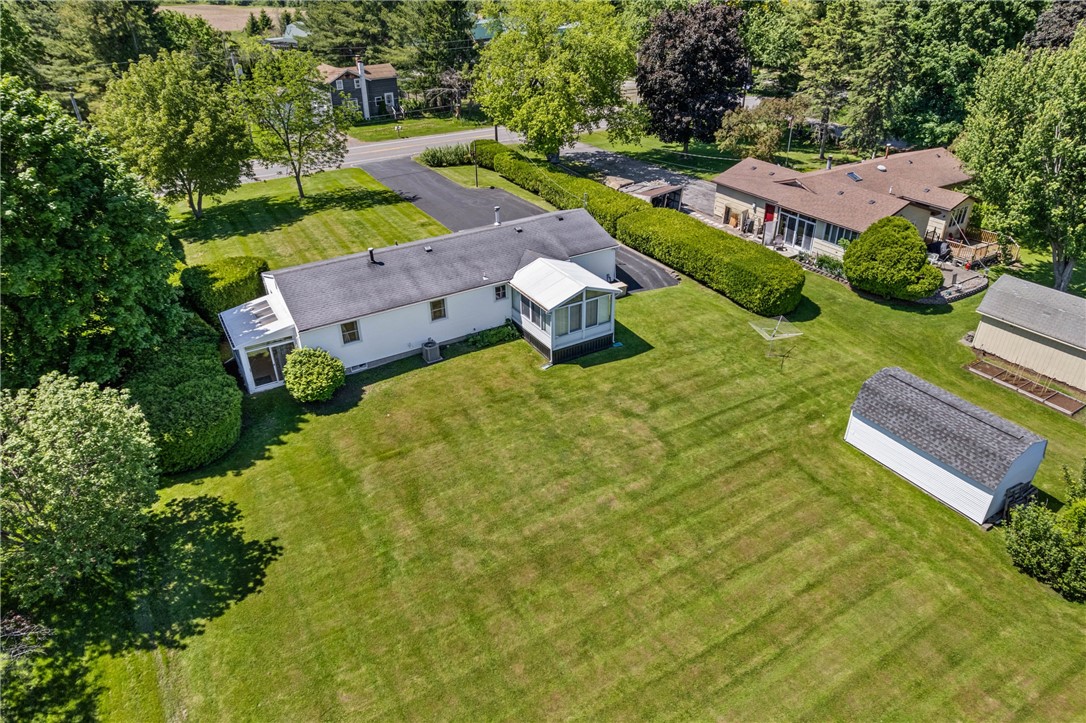 824 Hamlin Parma Townline Road Parma, NY 14468 - Photo 34 of 36 Aerial View from Back of House