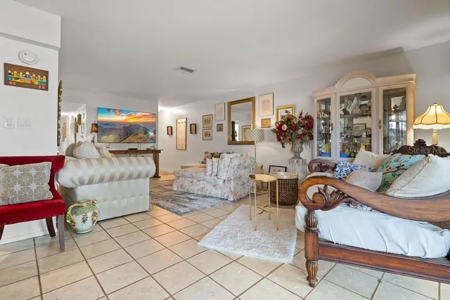 a living room with furniture and a couch