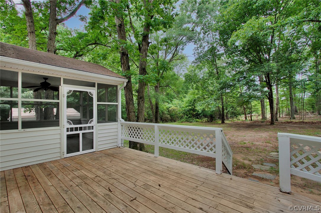2785 Judes Ferry Road Powhatan, VA 23139 - Photo 29 of 39 Back deck looking onto the screened porch