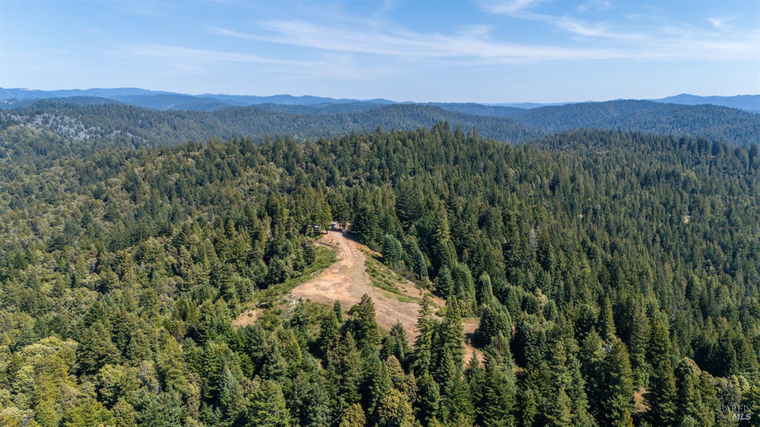 5801 Flynn Creek Road Comptche, CA 95427 - Photo 10 of 18 a view of a lush green forest with mountains in the background