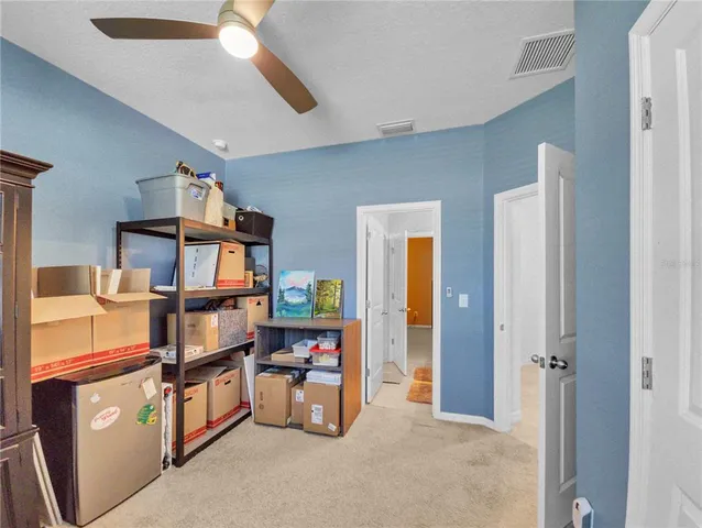 a room with furniture and closet