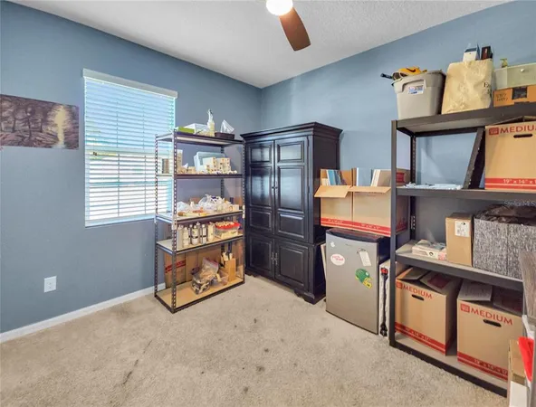 a room with storage and utility