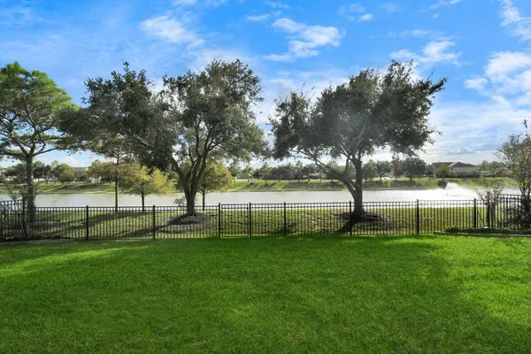 a view of park with trees
