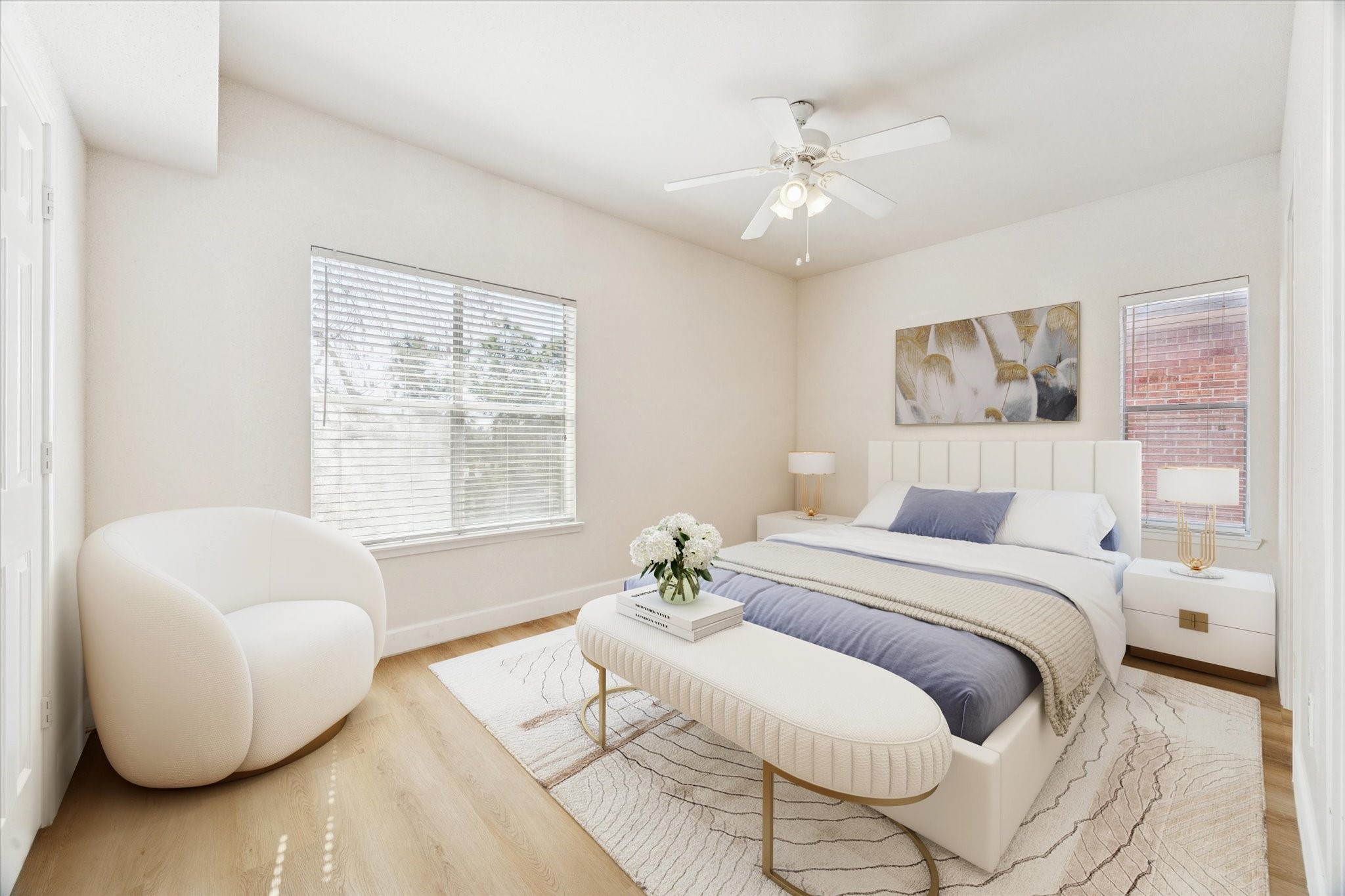 4041 Law Street, Unit 512 Houston, TX 77005 - Photo 7 of 15 Virtually staged bedroom 1.