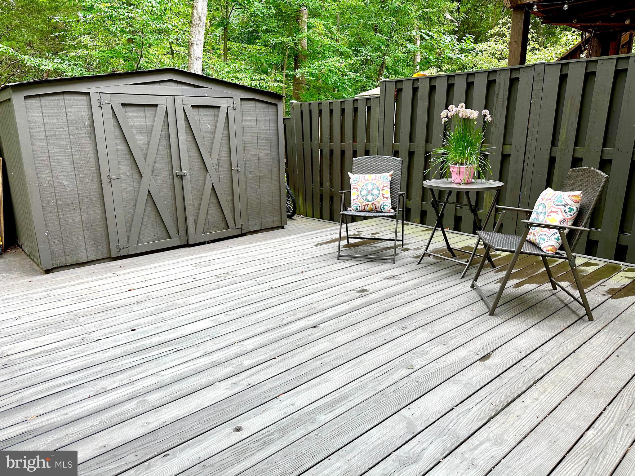 8301 Windfall Road Springfield, VA 22153 - Photo 15 of 22 a view of wooden deck with furniture