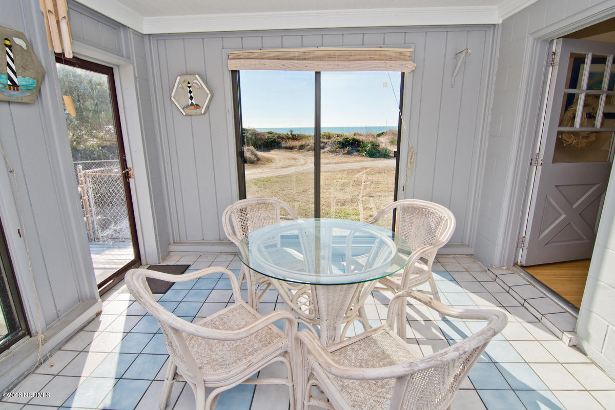 203 Hoffman Beach Road Atlantic Beach, NC 28512 - Photo 17 of 50 Enclosed sunporch, offering more of the million dollar ocean views!