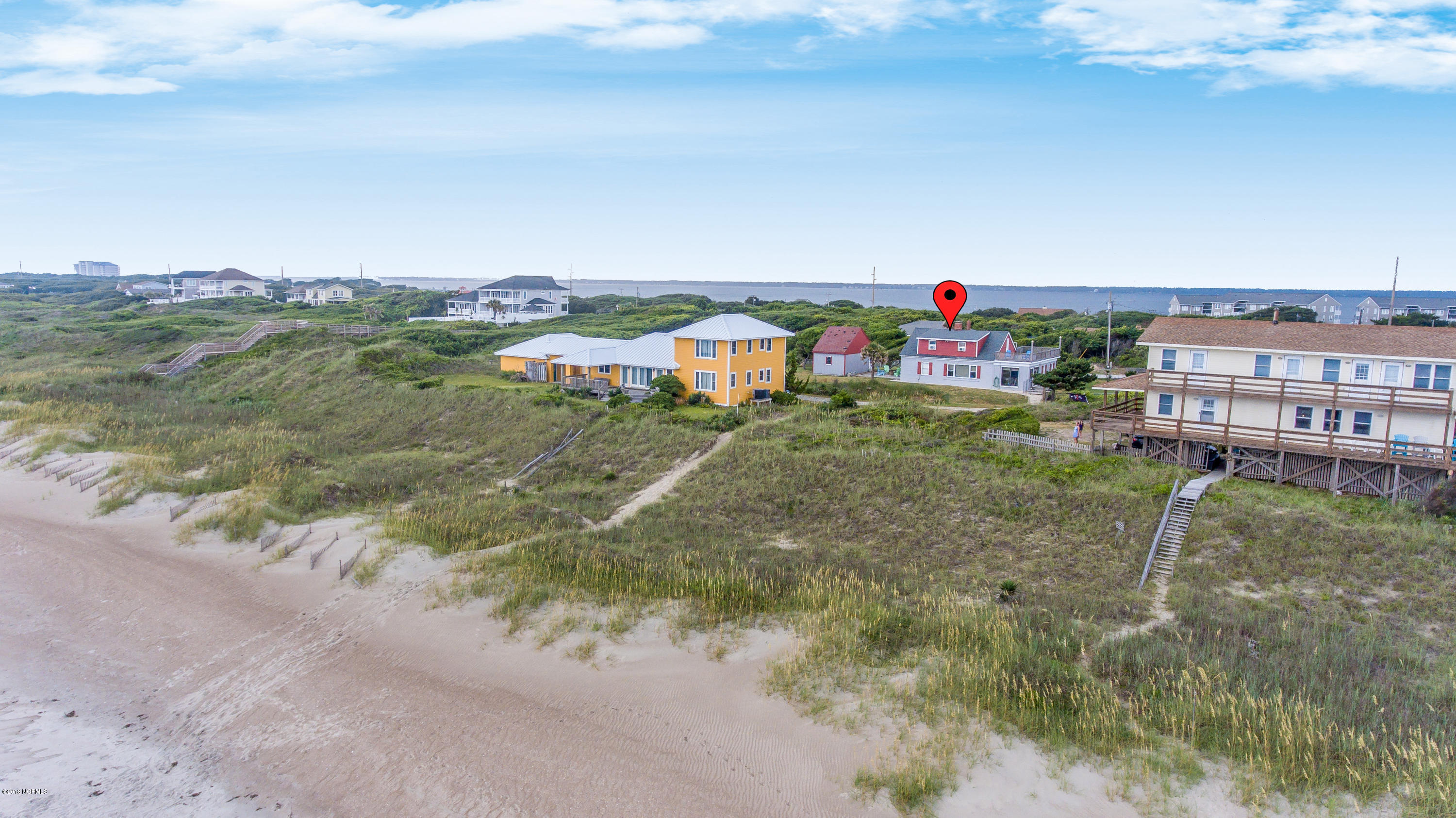 203 Hoffman Beach Road Atlantic Beach, NC 28512 - Photo 48 of 50 Drone from ocean