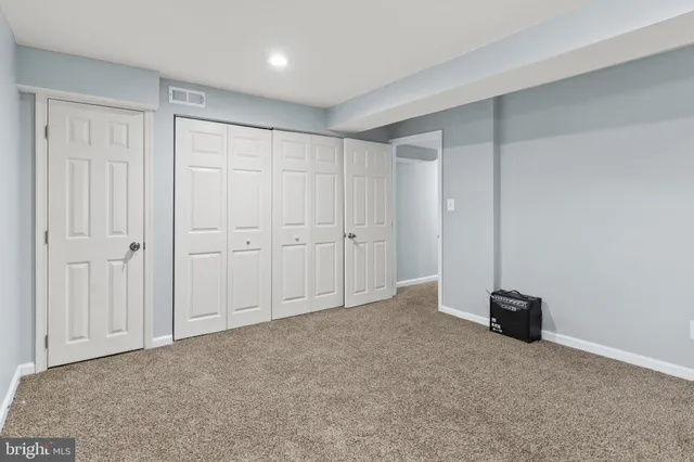 a view of an empty room