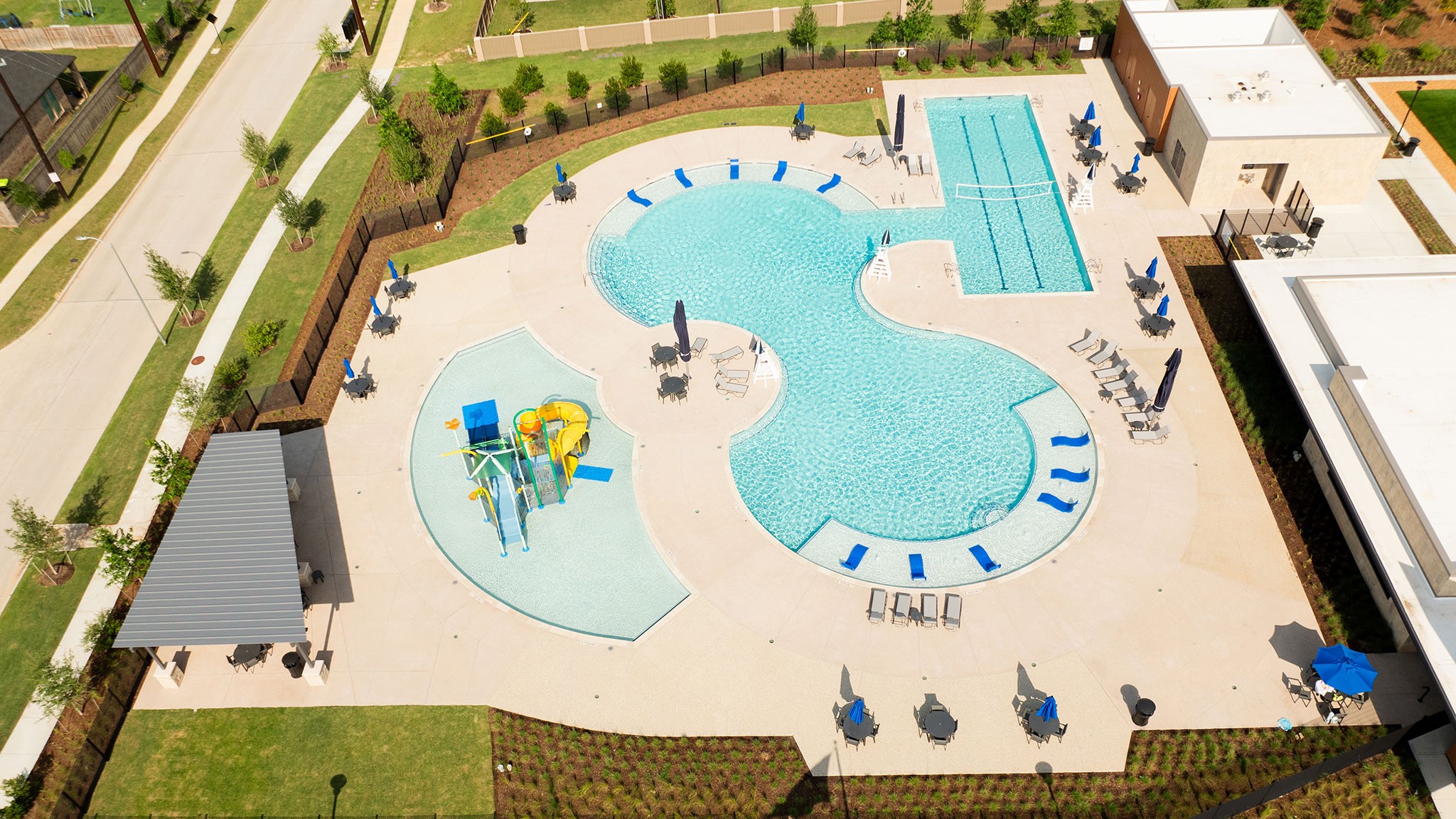 4715 Cascade Waters Lane Fulshear, TX 77441 - Photo 4 of 6 an aerial view of a swimming pool