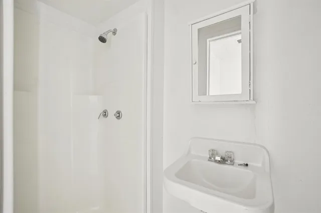 a bathroom with a sink