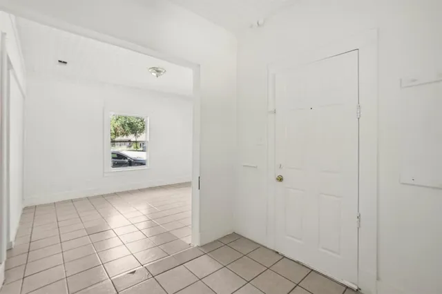 a view of an empty room