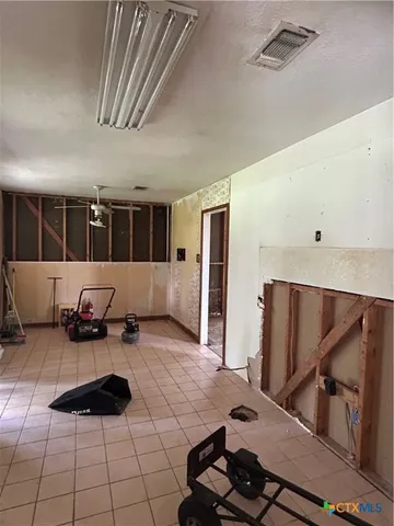 a room with furniture