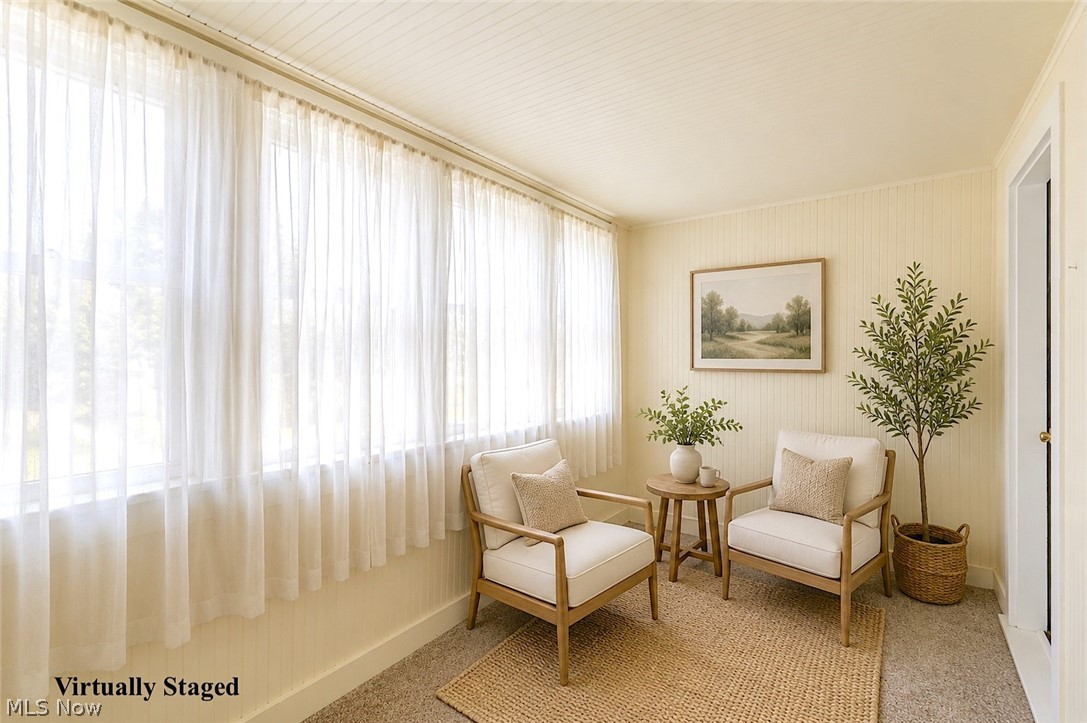 391 Reed Avenue Akron, OH 44301 - Photo 28 of 40 Sunroom just off of two 2nd floor bedrooms Virtually staged