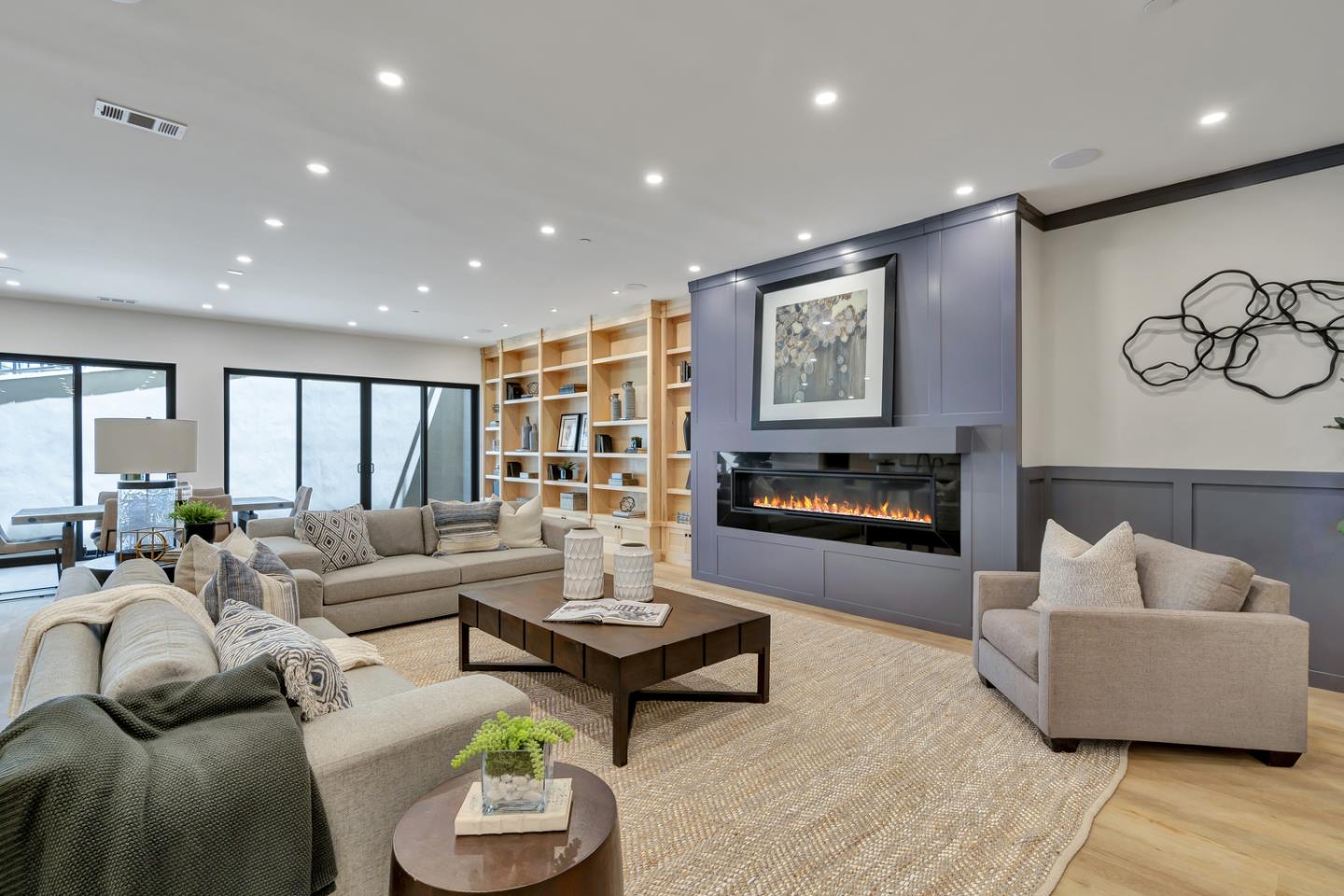15941 Viewfield Road Monte Sereno, CA 95030 - Photo 46 of 70 a living room with furniture and a large window