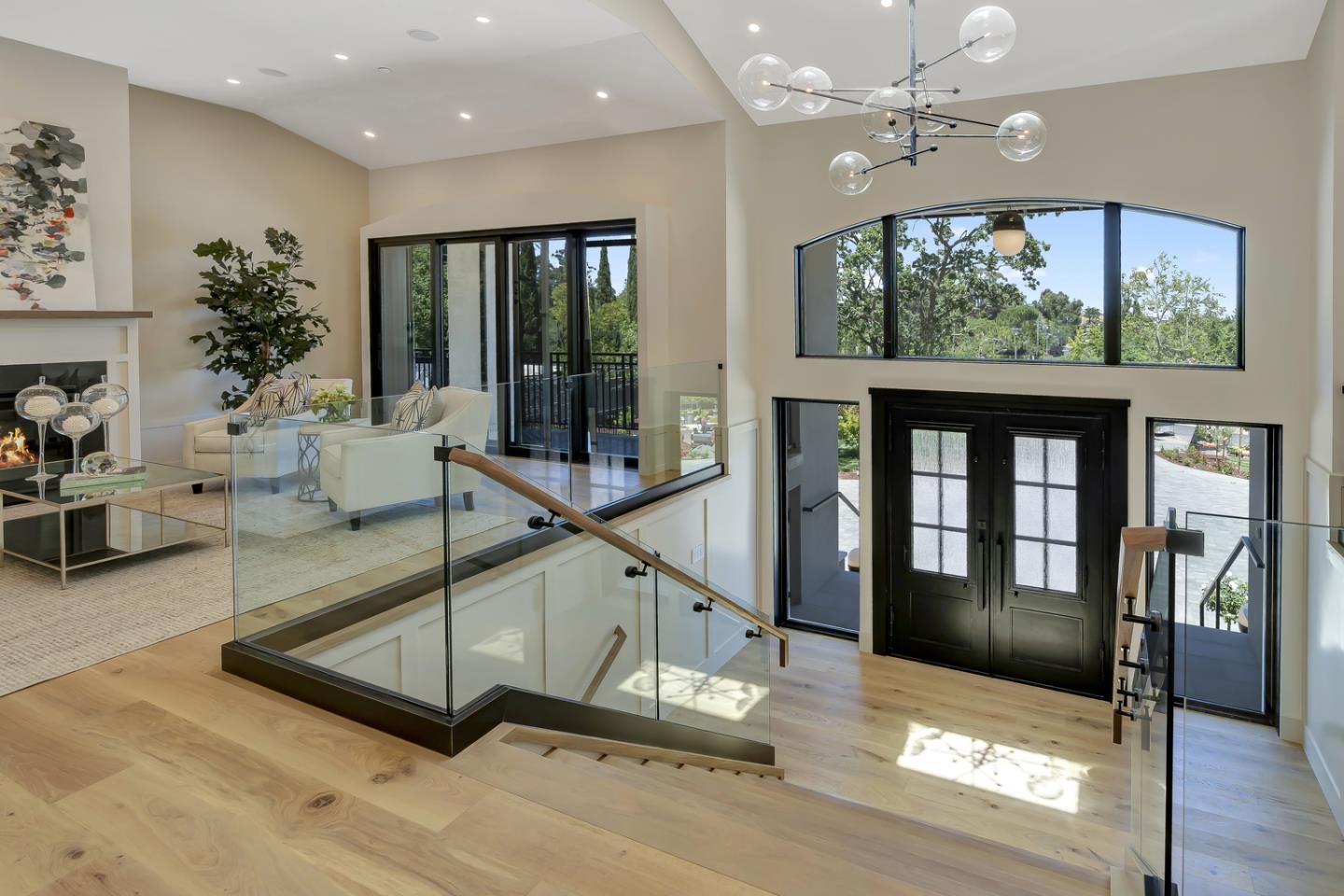 15941 Viewfield Road Monte Sereno, CA 95030 - Photo 8 of 70 a living room with hardwood floor and a large window
