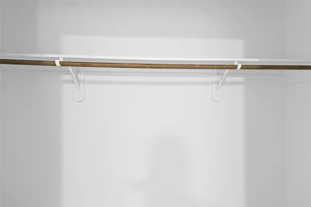 a close up view of racks on the wall