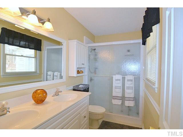 1214 Terry Road Durham, NC 27712 - Photo 18 of 25 Master Bath w/ Dual Vanity and Great Storage Master Bath/Spa