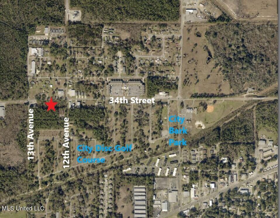 34th Street Gulfport, MS 39501 - Photo 14 of 15 34th Street Aerial Location Map