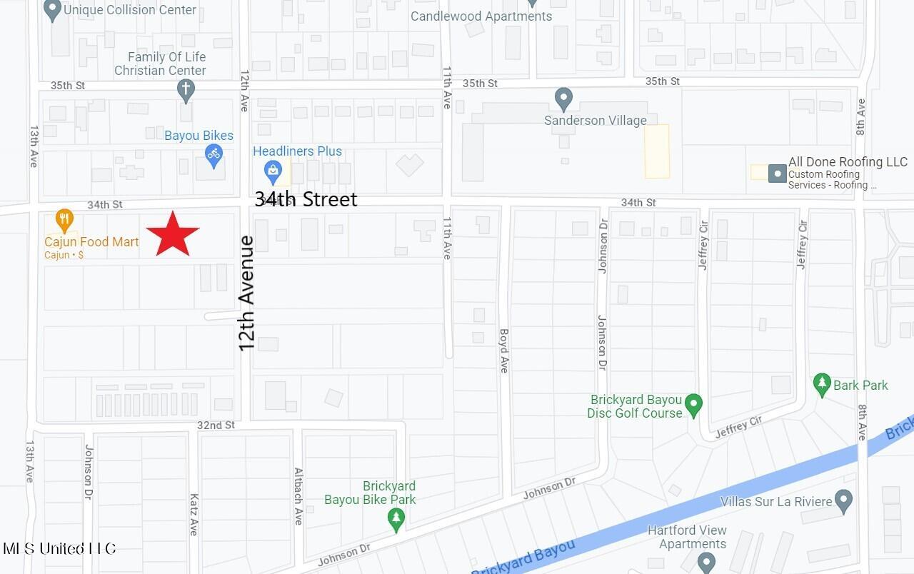 34th Street Gulfport, MS 39501 - Photo 15 of 15 34th Street Map of City Parks