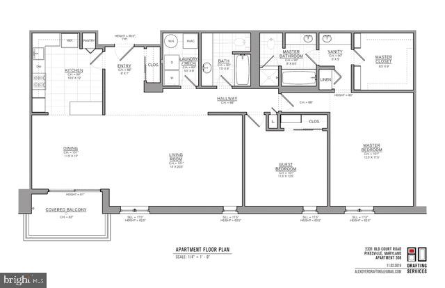 2331 Old Court Road, Unit 308 Baltimore, MD 21208 - Photo 35 of 35 Floor Plan