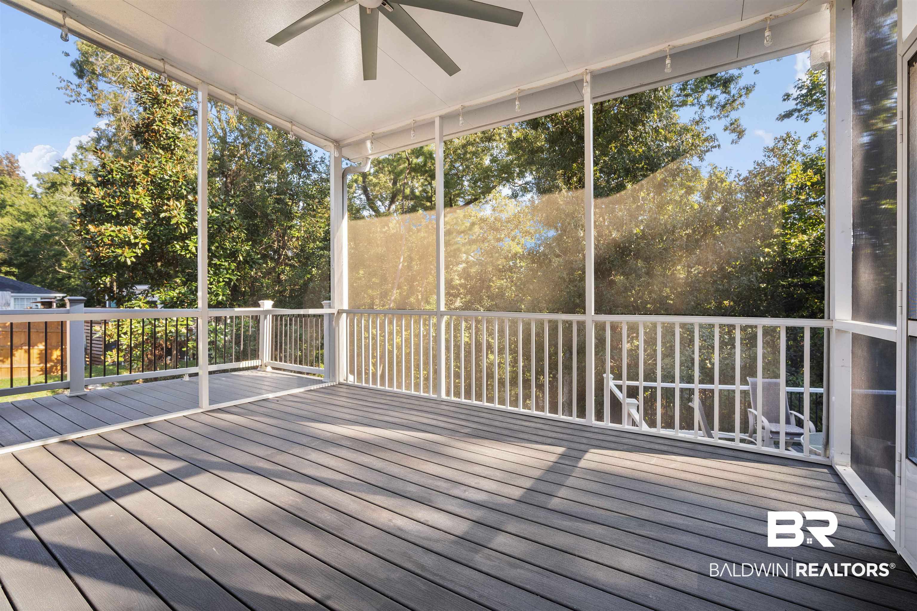 204 General Canby Loop Daphne, AL 36527 - Photo 31 of 36 Unfurnished sunroom with ceiling fan