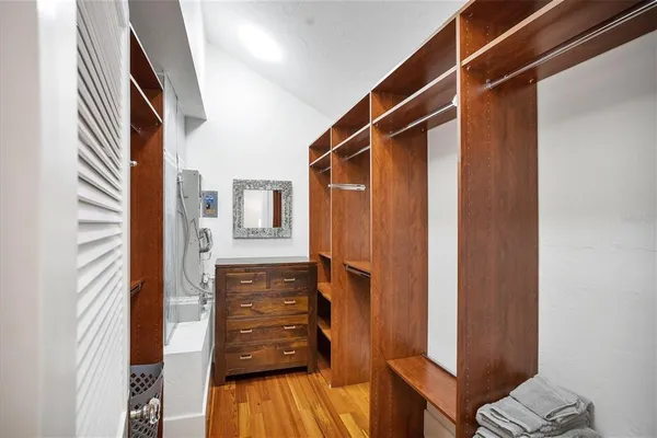 a view of walk in closet