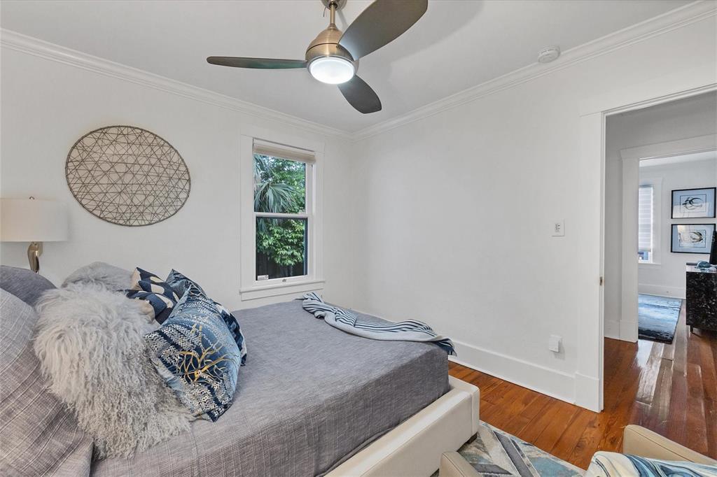 1716 Oak Street Sarasota, FL 34236 - Photo 17 of 49 a view of a bedroom with furniture and a window